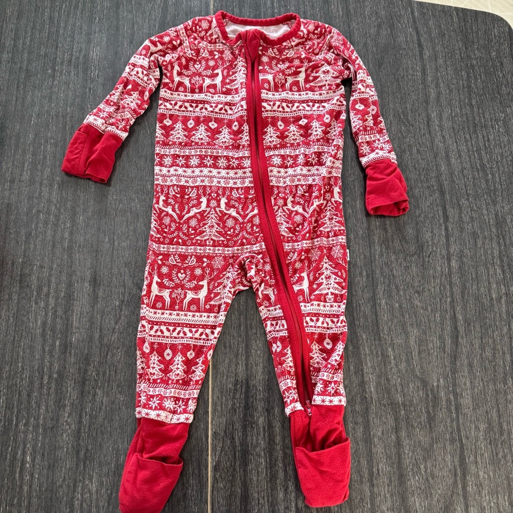Little Sleepies Reindeer Bamboo Zippy Pajamas